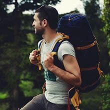 man doing load carry