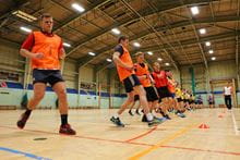 people doing bleep test