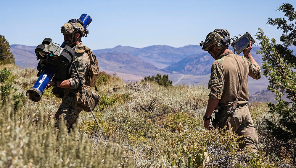 Royal Marines in the field