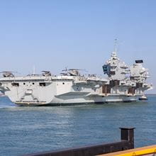 Prince of Wales setting sail