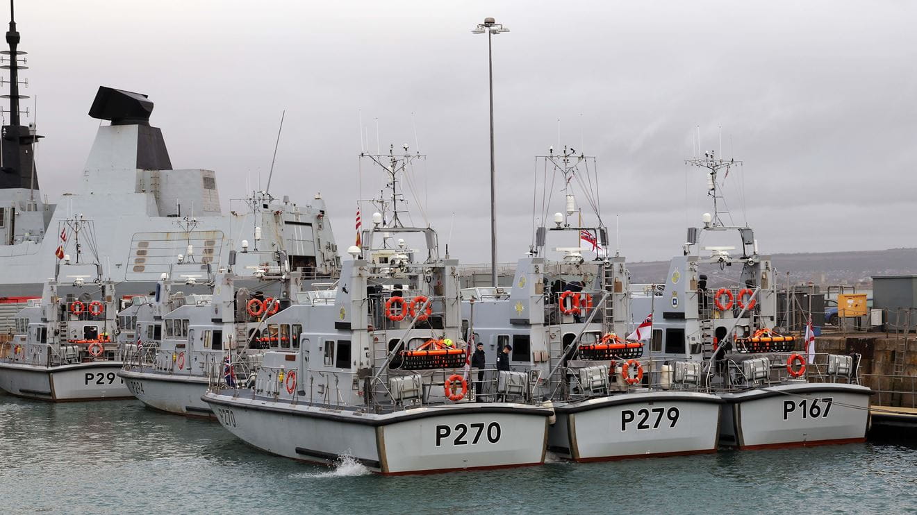 Archer class vessels lined up