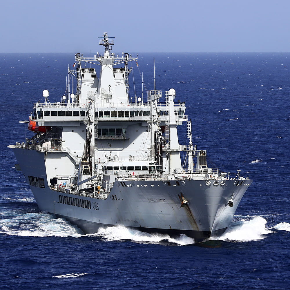 Royal-Navy-Equipment-Ships-09-wave.jpg RFA Wave Knight travels through blue waters