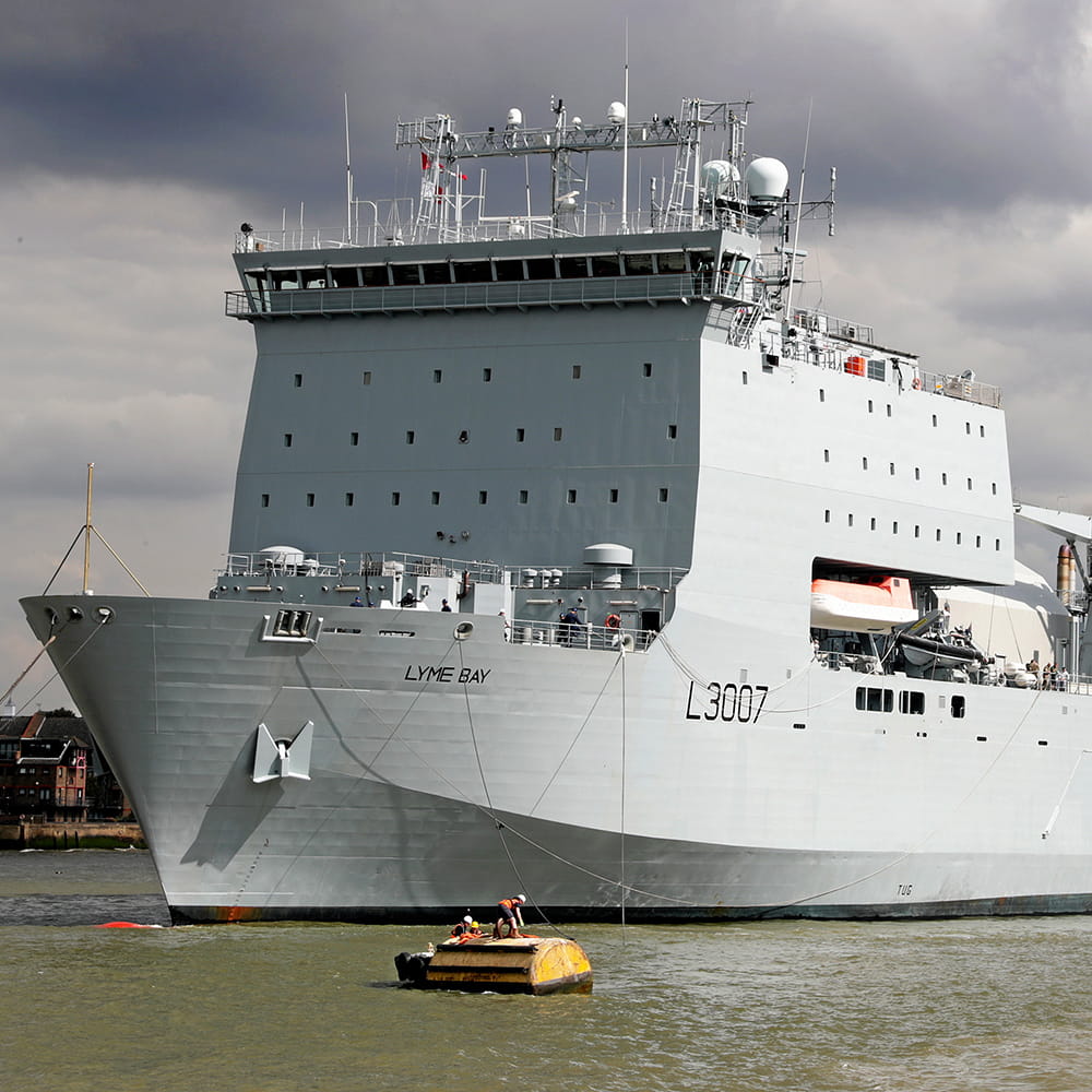 Royal-Navy-Equipment-Ships-11-bay.jpg RFA Lyme Bay arriving into London