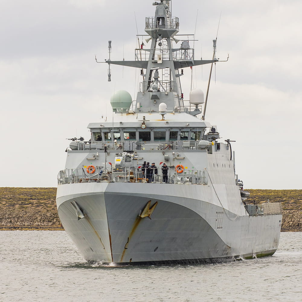 Royal-Navy-Equipment-Ships-17-river.jpg Royal Navy ship, HMS Forth in the Faulkland Islands