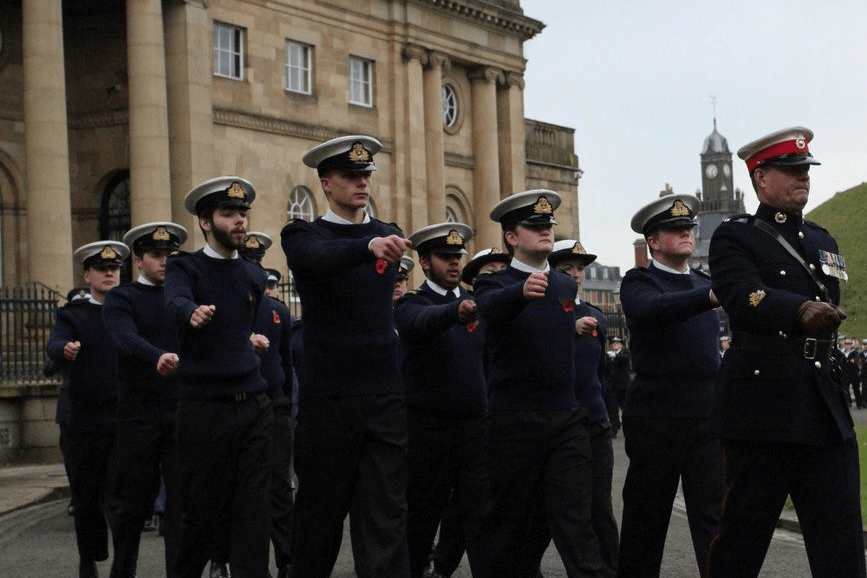 Yorkshire URNU in parade