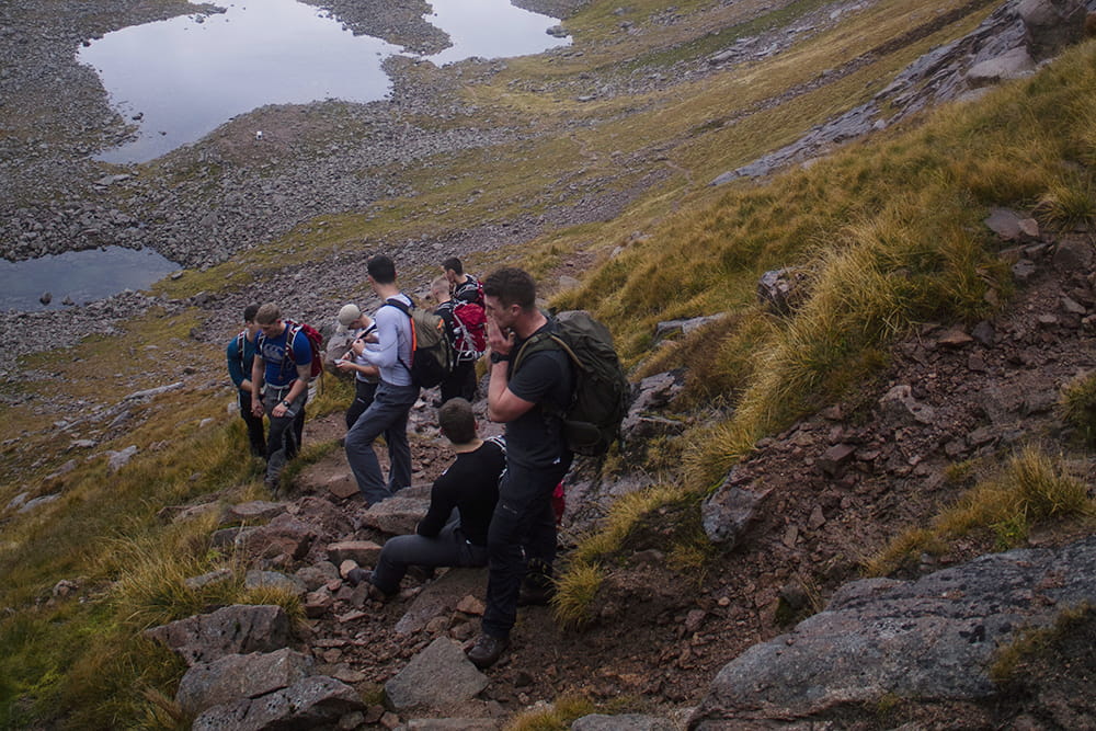 EX CAINGORM CRUSADE 17 is a multi-activity Adventure Training package held over 4 days in the Rothiemurchus Estate in Aviemore for members of HMNB Clyde's ships company