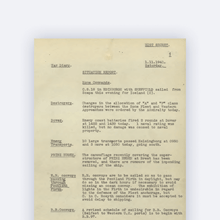 War diaries 1941 November Days 1 - 15