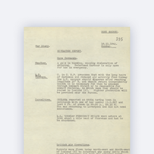 War diaries 1941 November Days 16 - 30