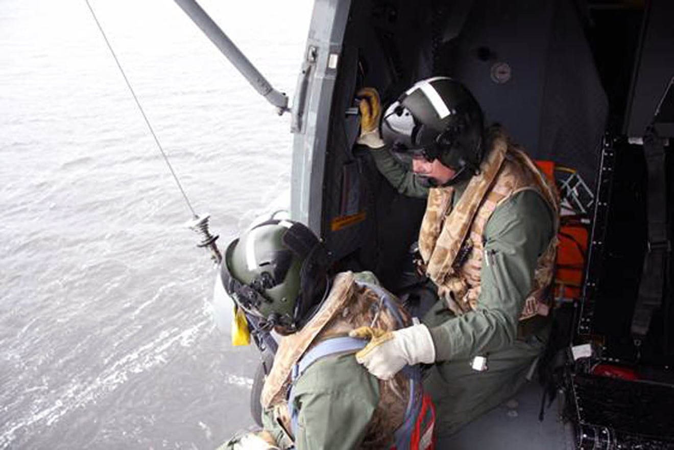 Flying Tigers practise lifesaving exercises