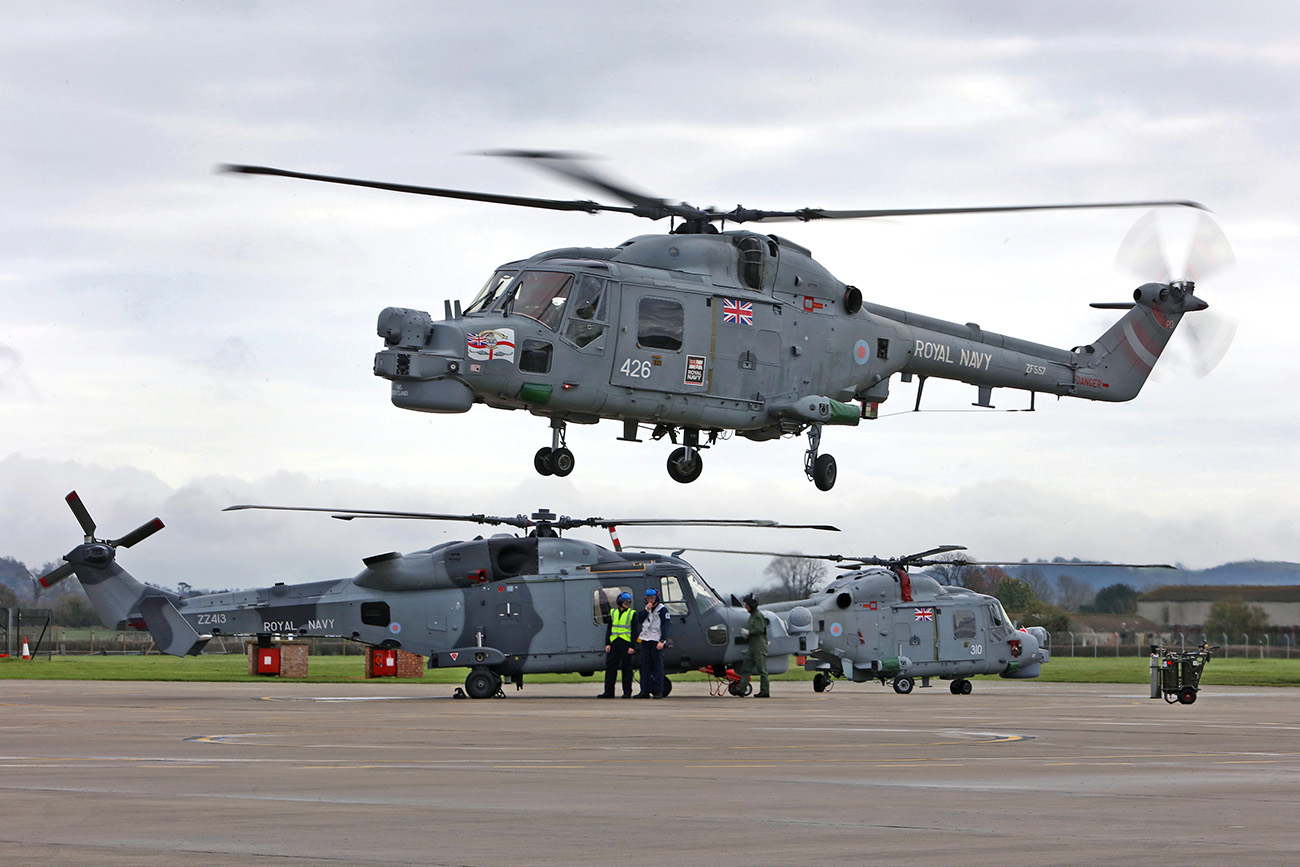 Last deployed Lynx in the Royal Navy flies home!