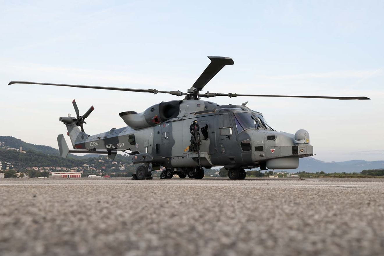 A Wildcat helicopter from 815 NAS took part in Exercise Wildfire in France. Picture: LPhot Kevin Walton