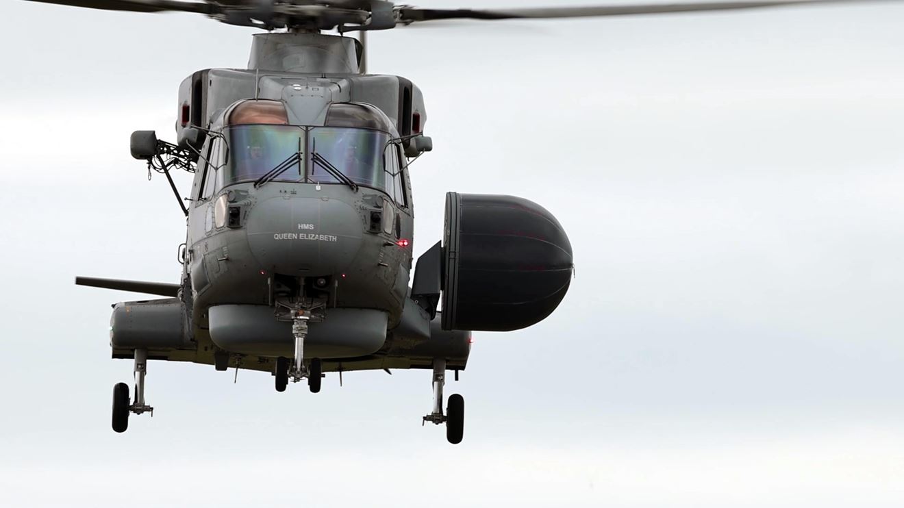 Maiden flight of the first Crowsnest Merlin at Culdrose Maiden flight of the first Crowsnest Merlin at Culdrose