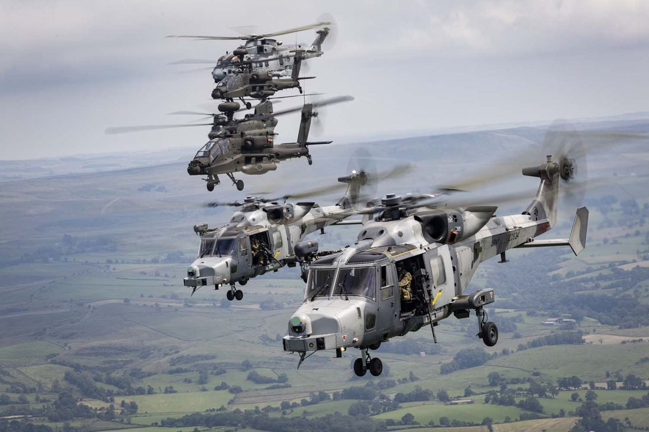 Helicopters operate together during Hades Warrior