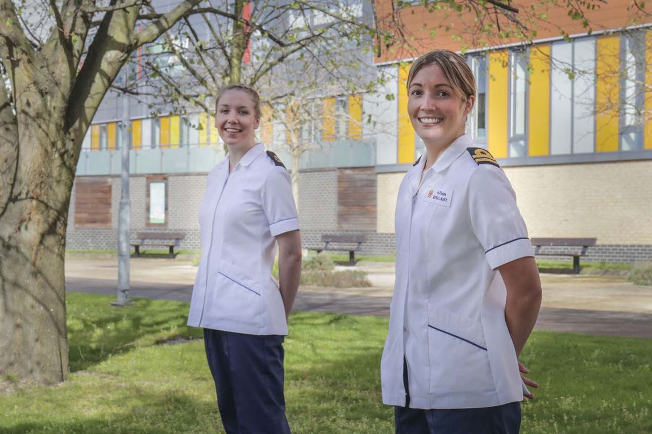 Royal Navy medical staff support the NHS on the frontline