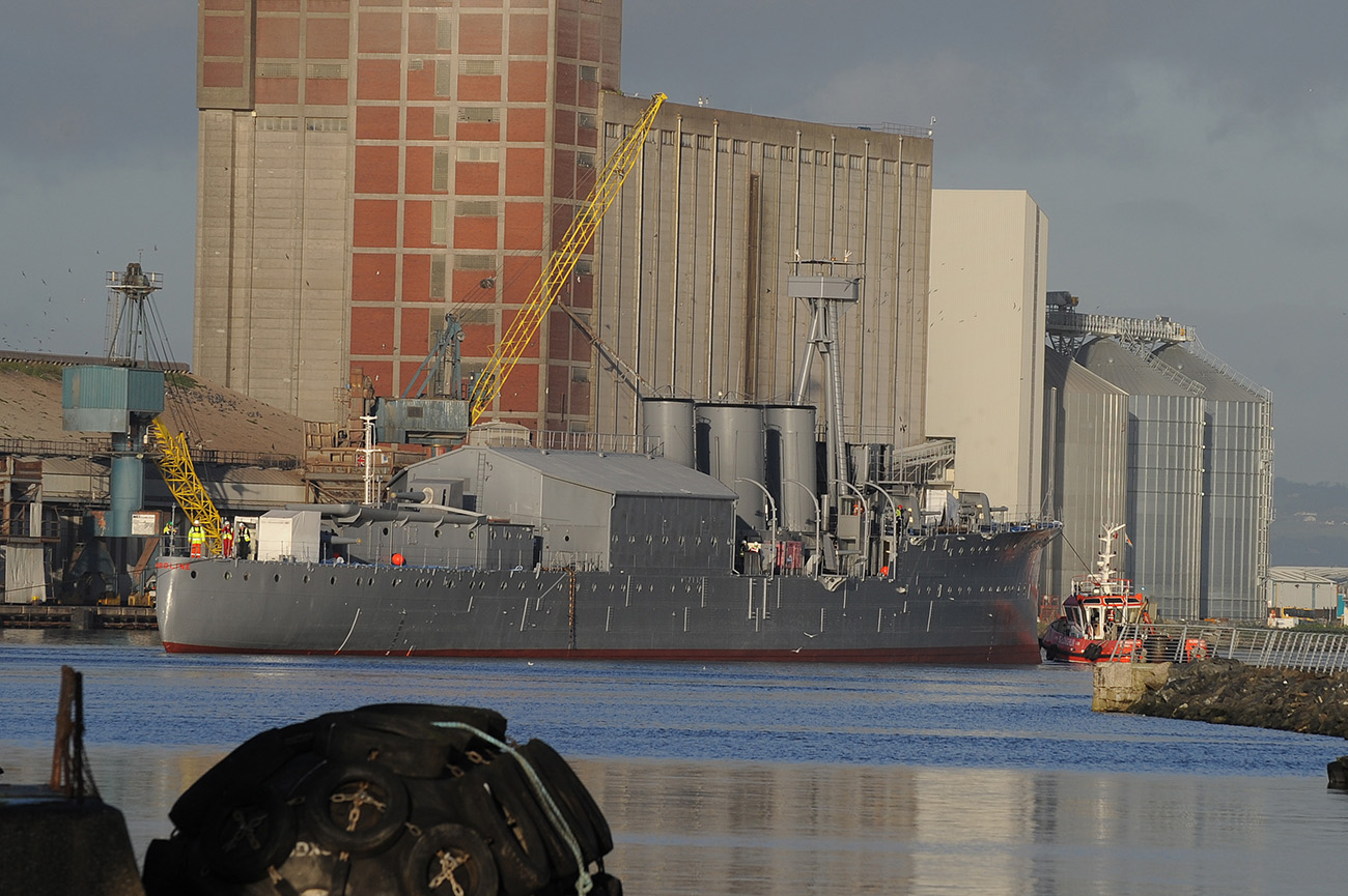 World War 1 Cruiser returns home after restoration work