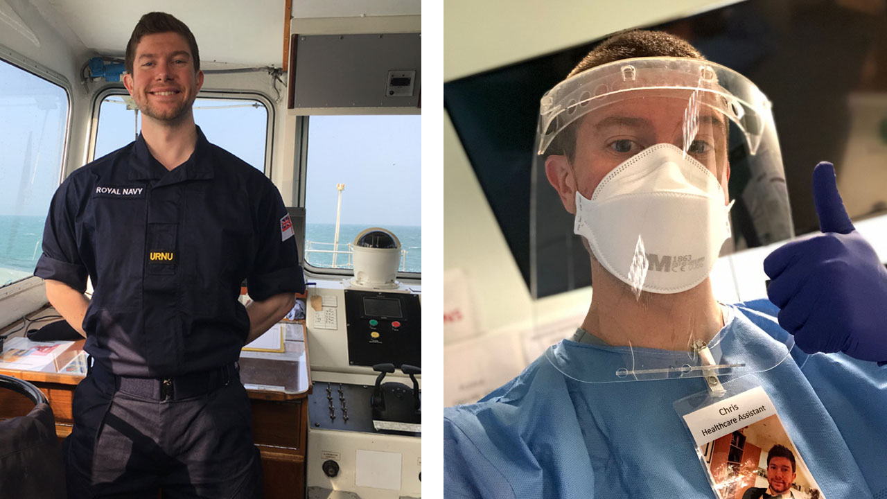 Trainee Naval doctor on the Covid frontline
