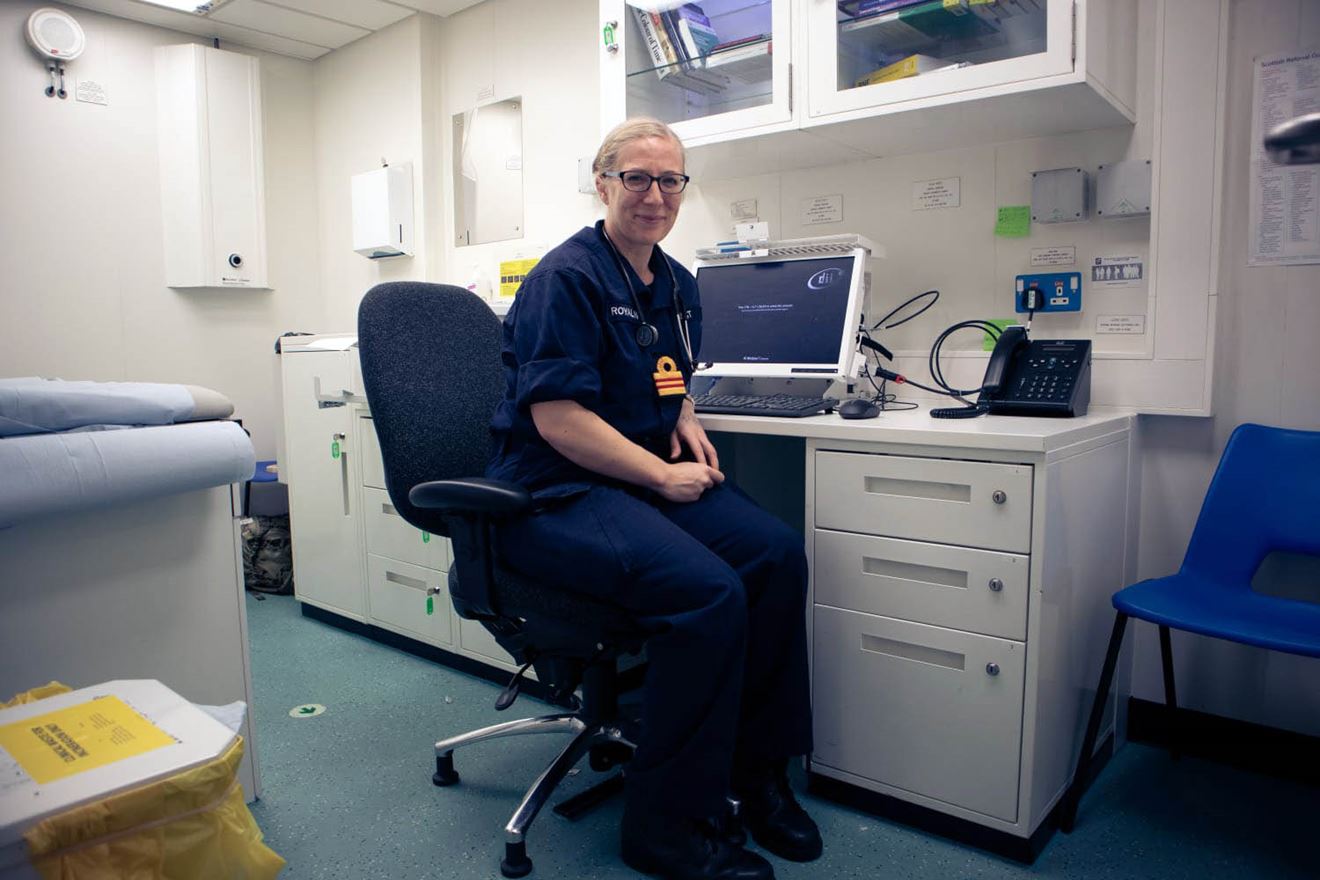 Royal Navy GPs train at sea