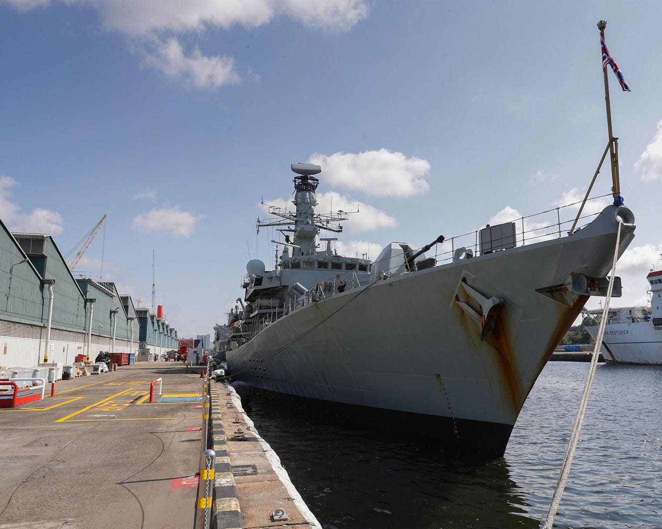 HMS Montrose berthed in Singapore HMS Montrose berthed in Singapore