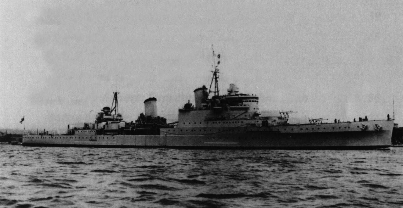 Town-class light cruiser HMS Gloucester Town-class light cruiser HMS Gloucester