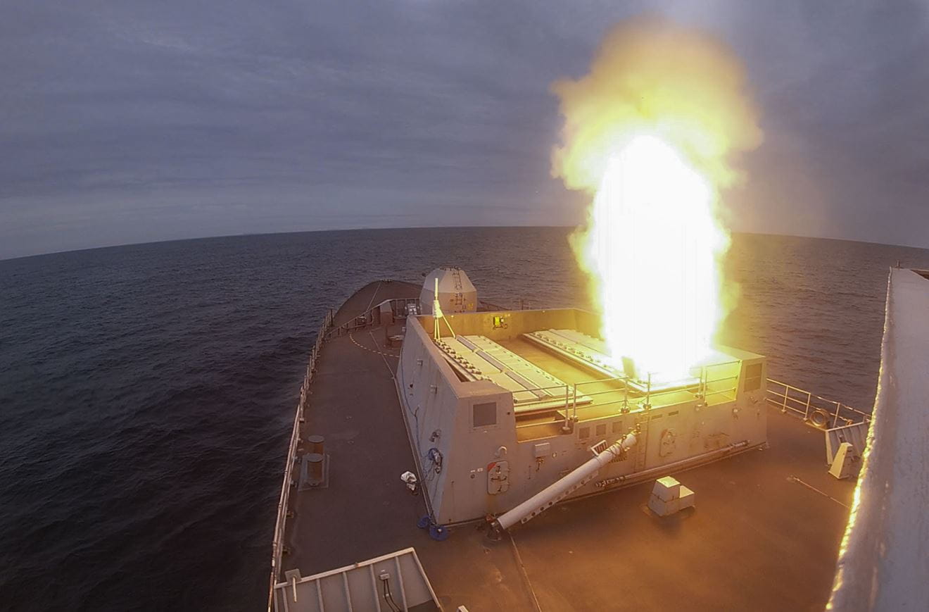 Sea Viper bursts from its silo on HMS Dragon Sea Viper bursts from its silo on HMS Dragon