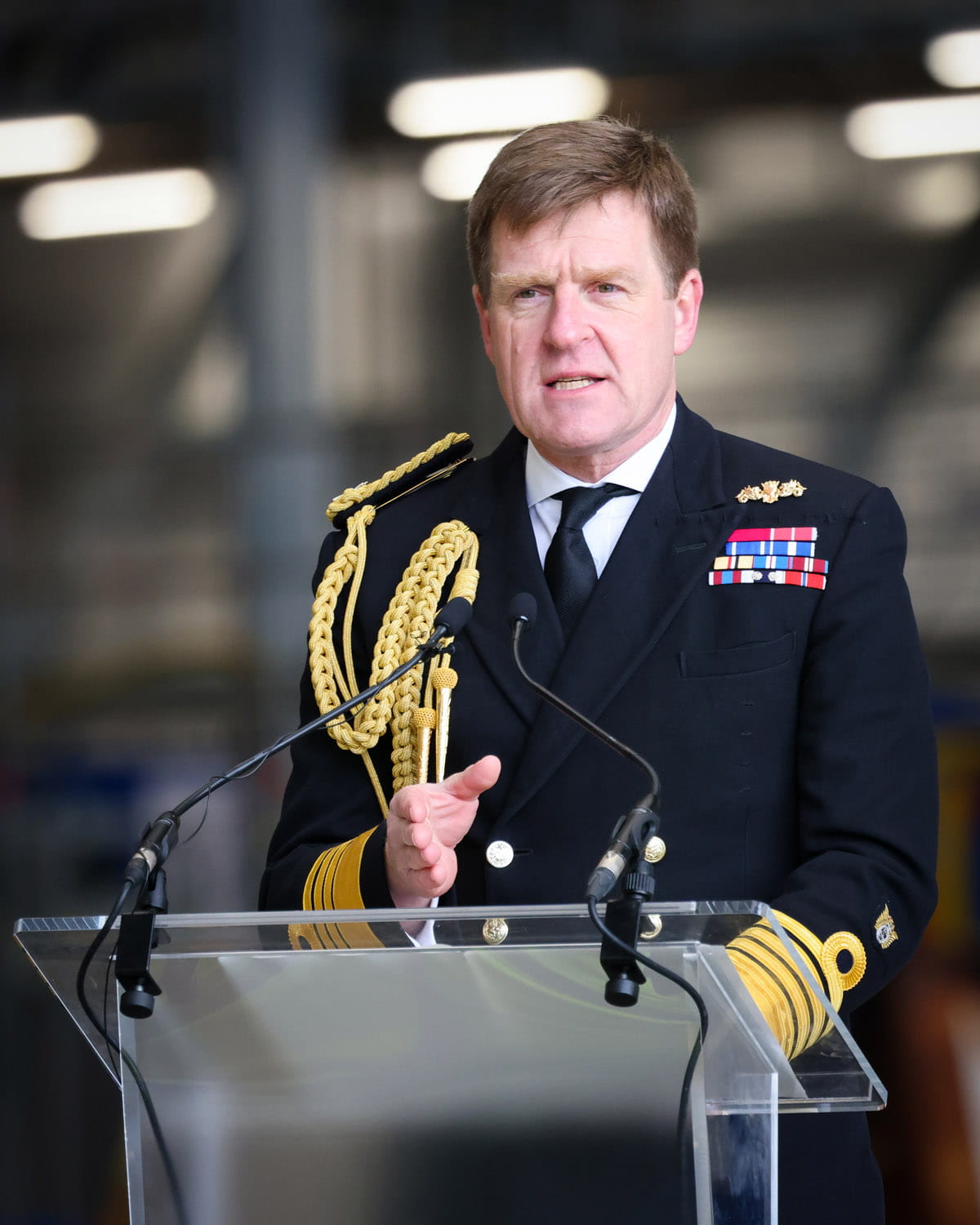 The First Sea Lord addresses defence industry and shipbuilding leaders in Rosyth The First Sea Lord addresses defence industry and shipbuilding leaders in Rosyth