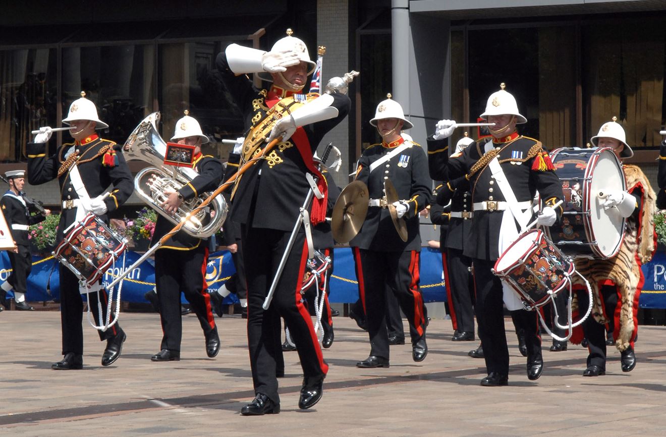 Freedom parade by HMS King Alfred in 2011