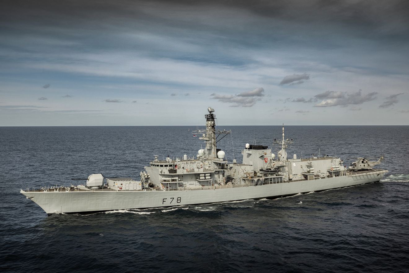 Frigate HMS Kent is taking part in Joint Warrior