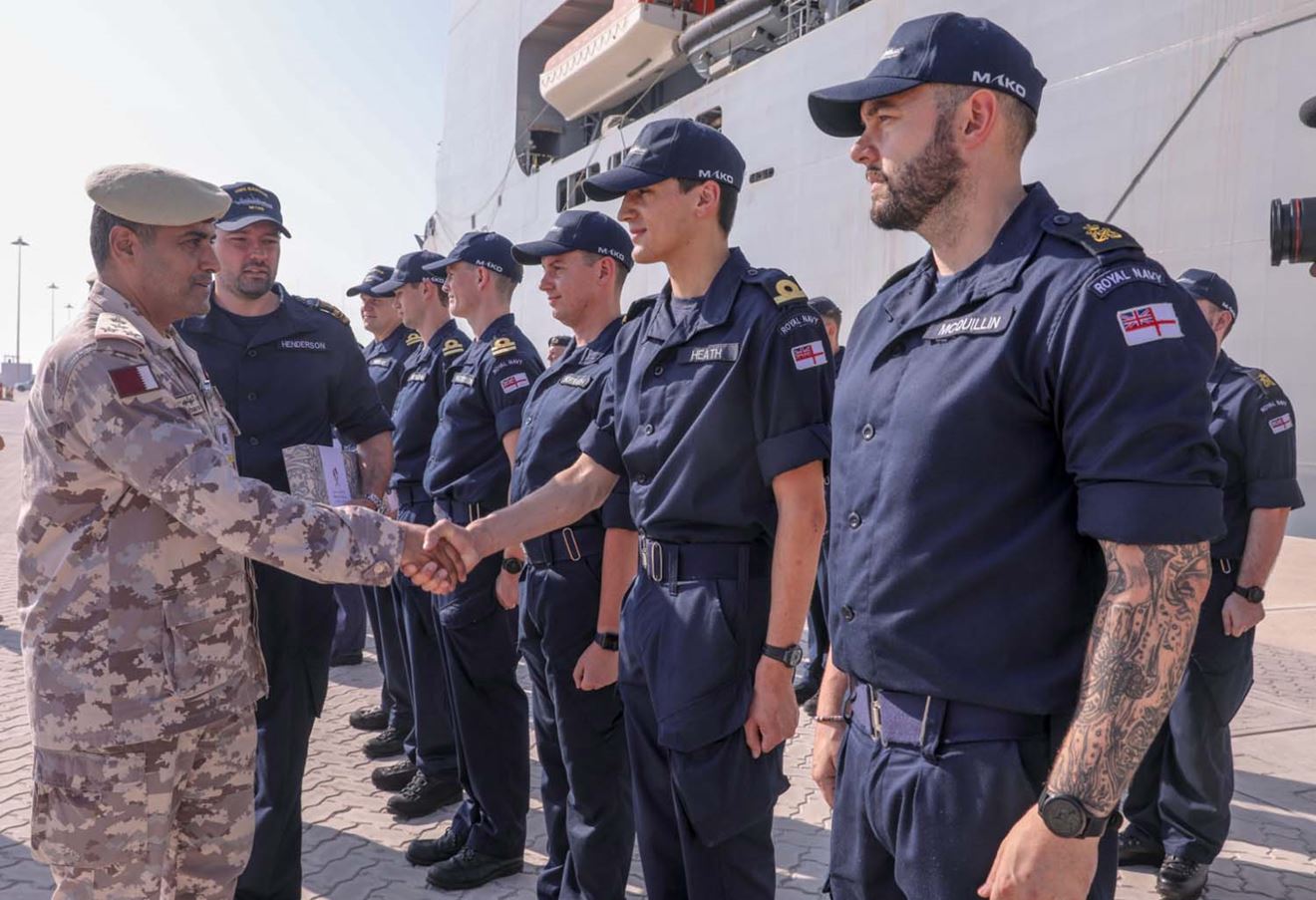 Royal Navy warships begin World Cup security mission in Gulf