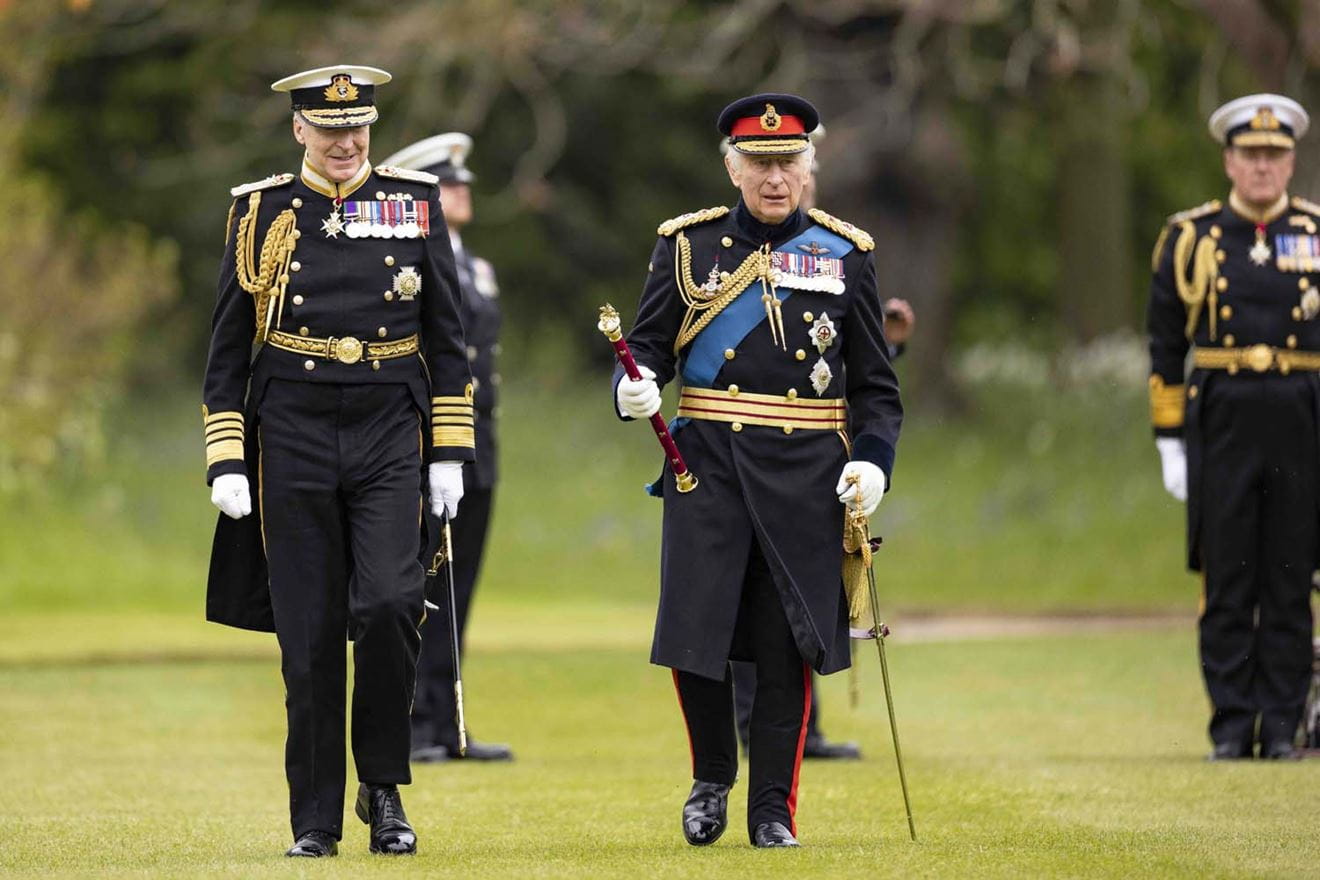 His Majesty The King presents the Royal Navy with new Colours in historic ceremony