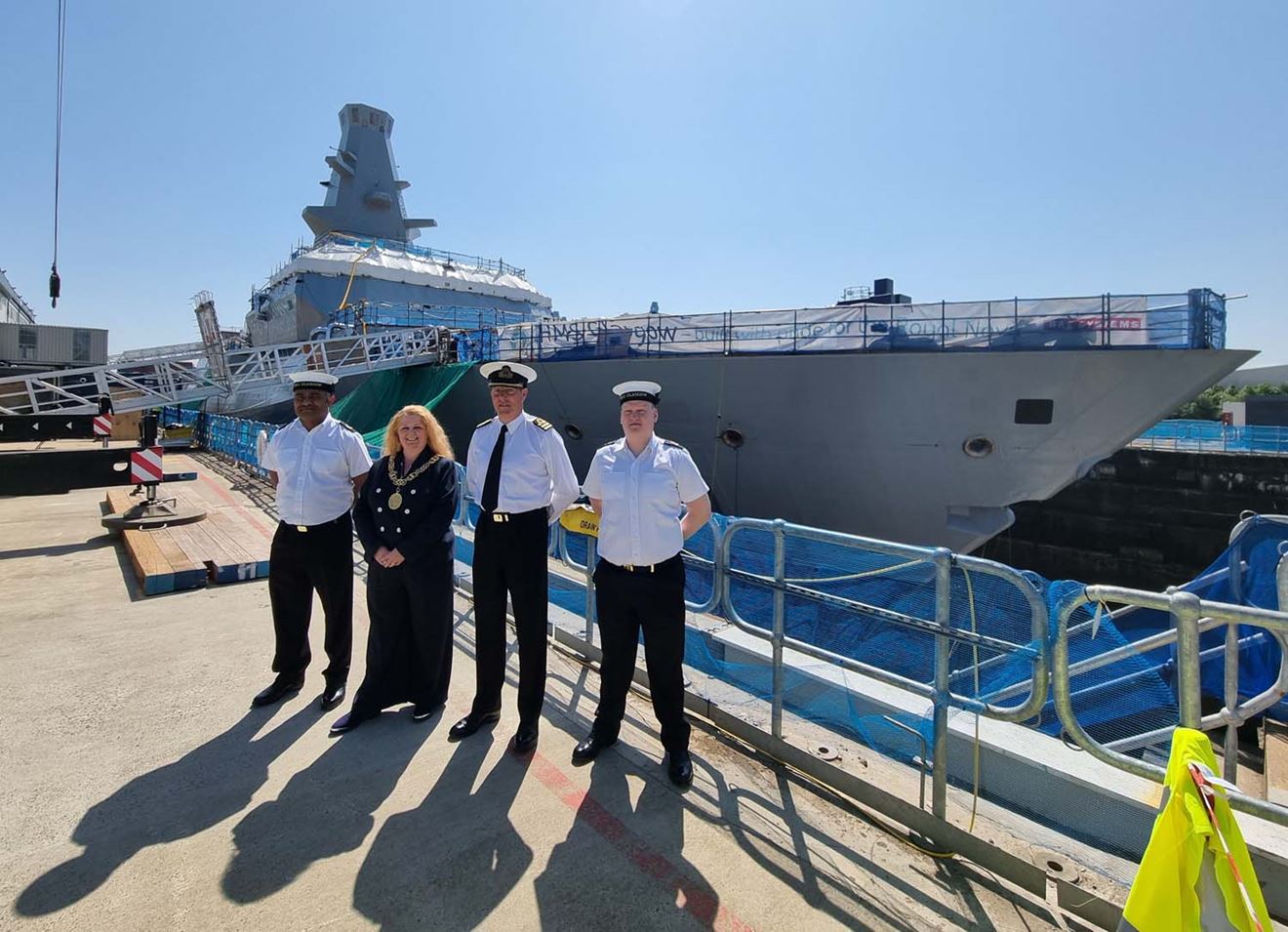 Glasgow’s Lord Provost impressed by the city’s new namesake ship