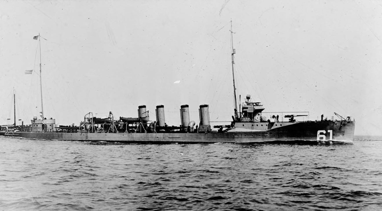 Bell from famous US destroyer sunk off Scillies returned to its owners