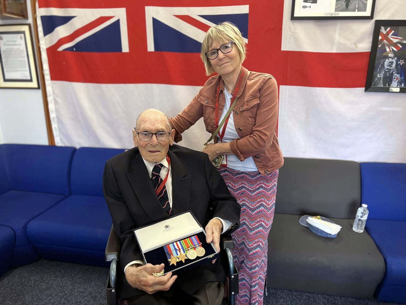 That bomb disposal/neutralisation work came to an end when a large device detonated around 20 metres away from him; the blast embedded a chunk of shrapnel in his stomach. It put an end to his career – recuperation took years, but also led to a long (64 years) and happy marriage for Boyd fell for one of his physiotherapists, Jacqueline. In civvy street he became a chartered engineer and settled with his family in Lymington, where he enjoyed playing golf and painting. He remained active into the final months of his life – he celebrated his 100th birthday with a 40-minute helicopter flight over the Solent, visited the modern-day home of RN diving/bomb disposal on Horsea Island (divers replaced his set of missing wartime medals) and he helped launch Lymington’s annual poppy appeal. He died shortly before Christmas and his remarkable life was celebrated by fellow residents of the Lymington care home where he spent his final years.