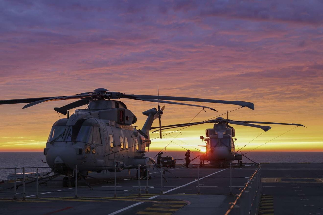 A new £165m contract extension has been agreed for the maintenance of Royal Navy Merlin helicopters. Picture: LPhot Belinda Alker