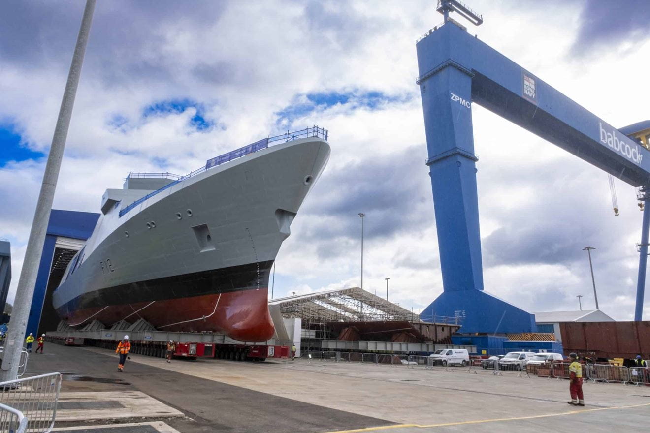 Two impressive engineering feats - HMS Venturer and the Goliath crane