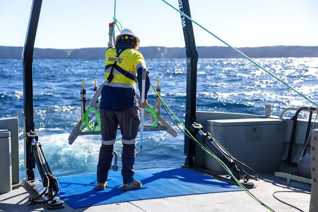 Deploying equipment overboard during Exercise Talisman Sabre 2025 - Maritime Big Play, held at HMAS Creswell, Jervis Bay. Picture: Rodney Braithwaite/Australian Department of Defence