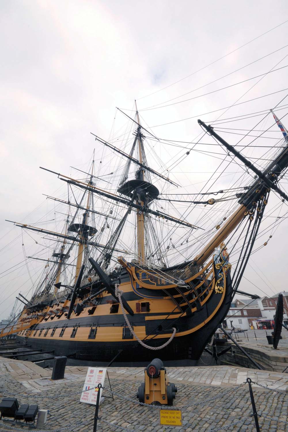 HMS Victory before undergoing her 10-year revamp