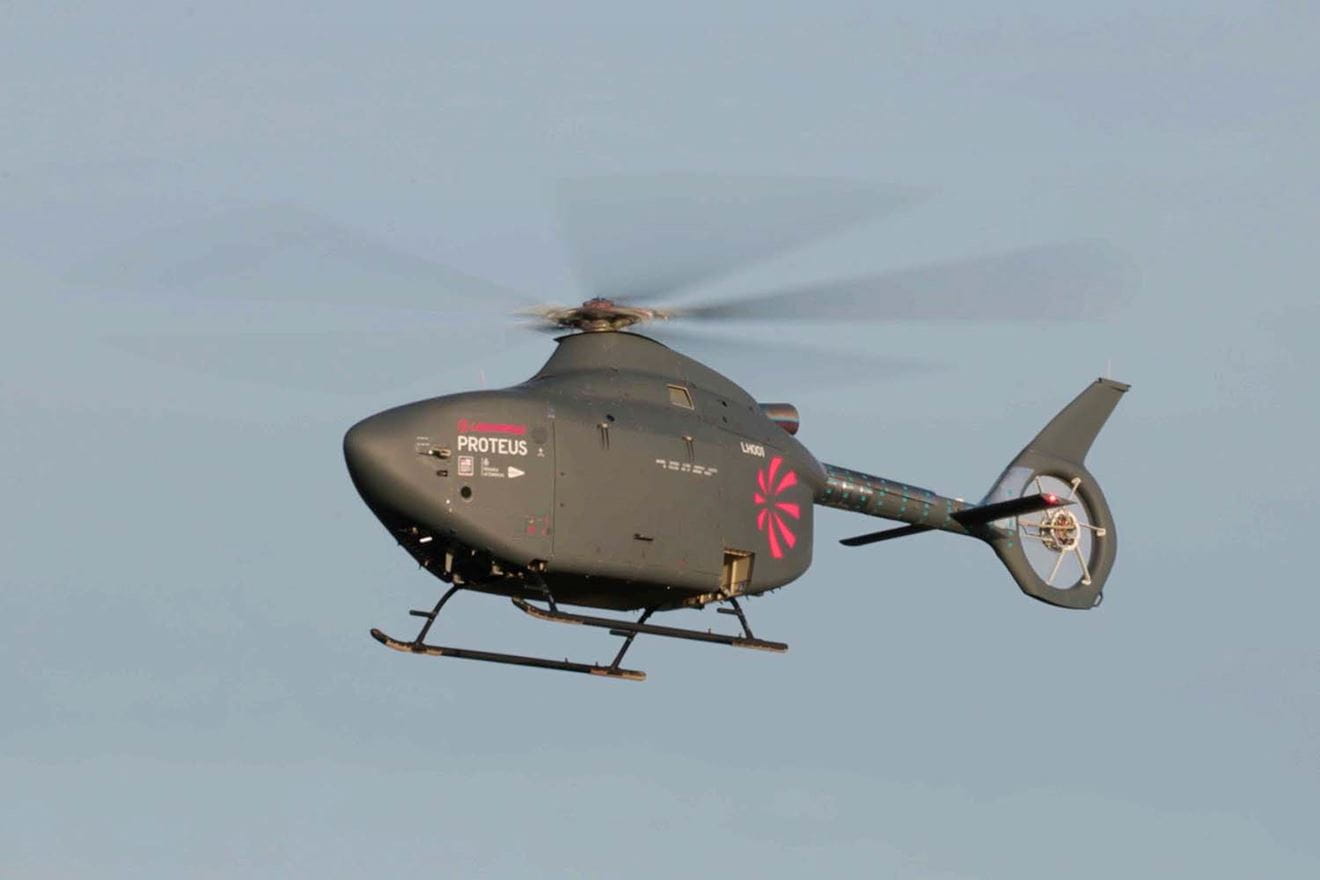 Proteus in flight