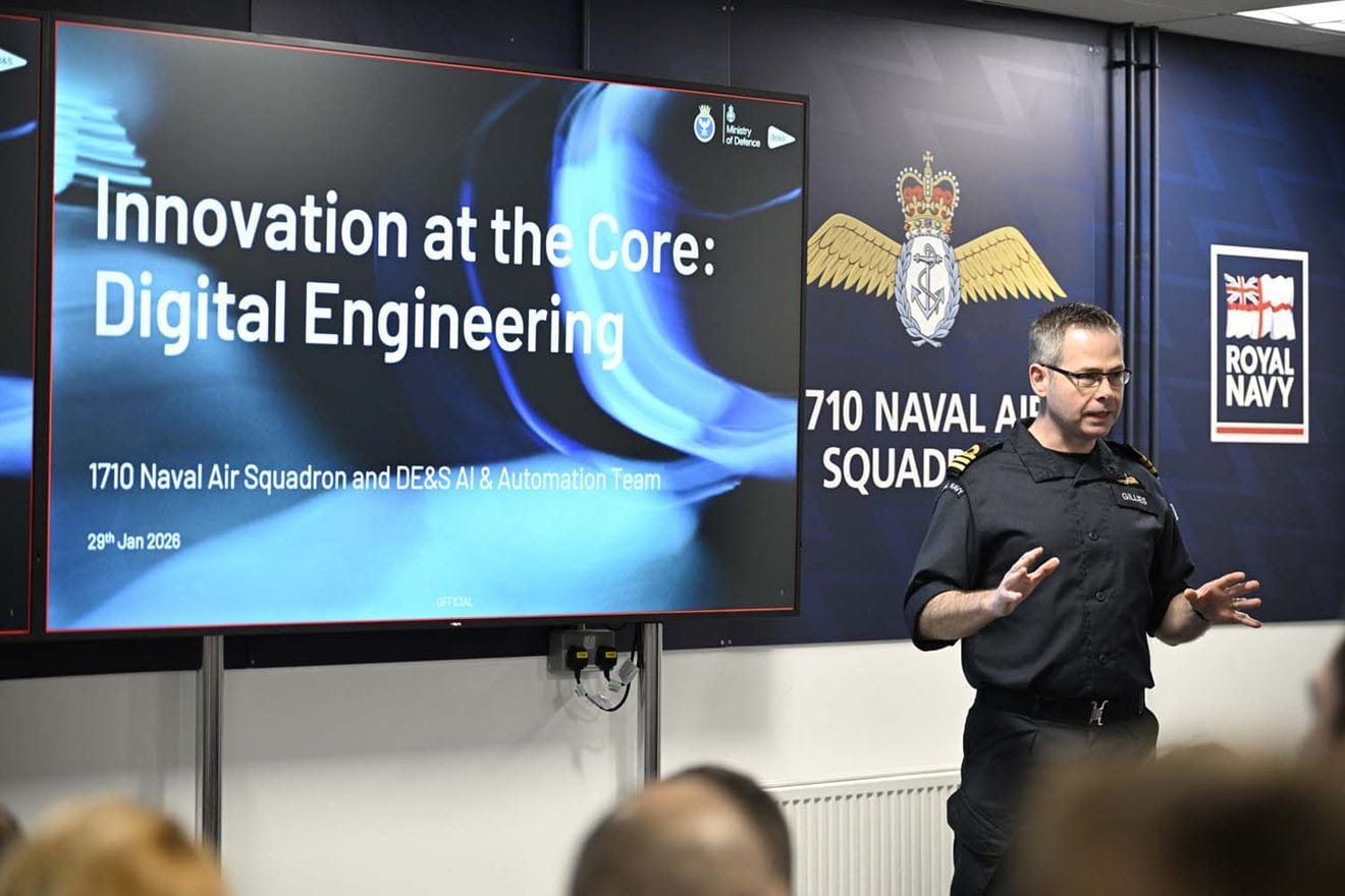 The Royal Navy’s 1710 Naval Air Squadron and (DE&S) Automation and AI team have unveiled their AI enabled Motherlode application.