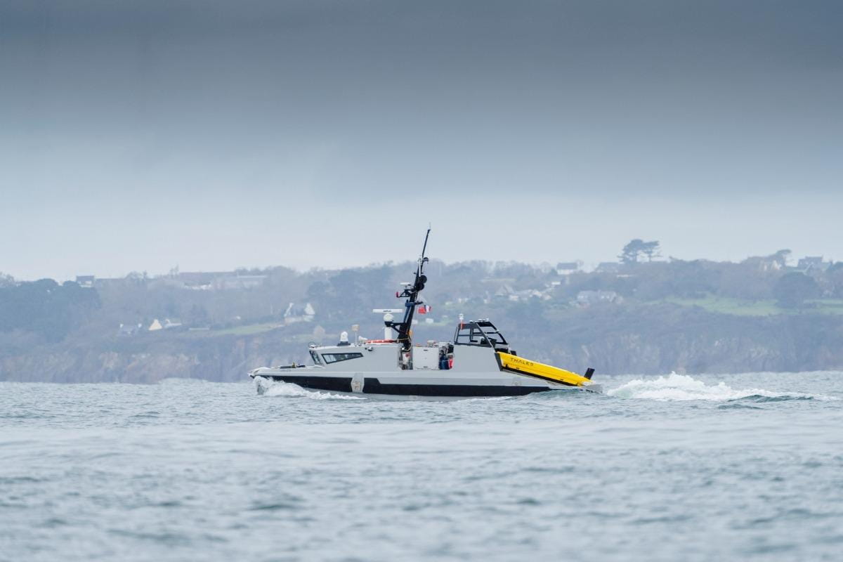 Adventure's sister boat Ariadne, the first MMCM vessel, conducting trials off the South Coast last year Adventure's sister boat Ariadne, the first MMCM vessel, conducting trials off the South Coast last year