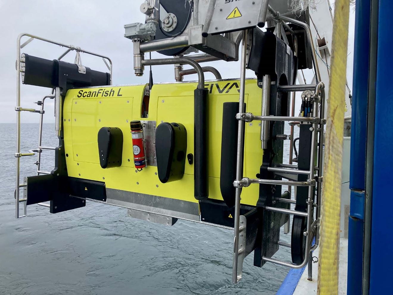 ScanFish being transitioned to launch position.