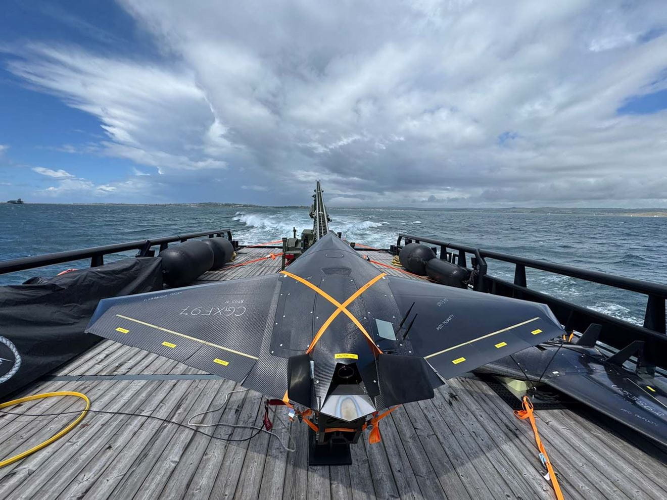 The Royal Navy has successfully launched a strike-capable drone from XV Patrick Blackett alongside British Army colleagues