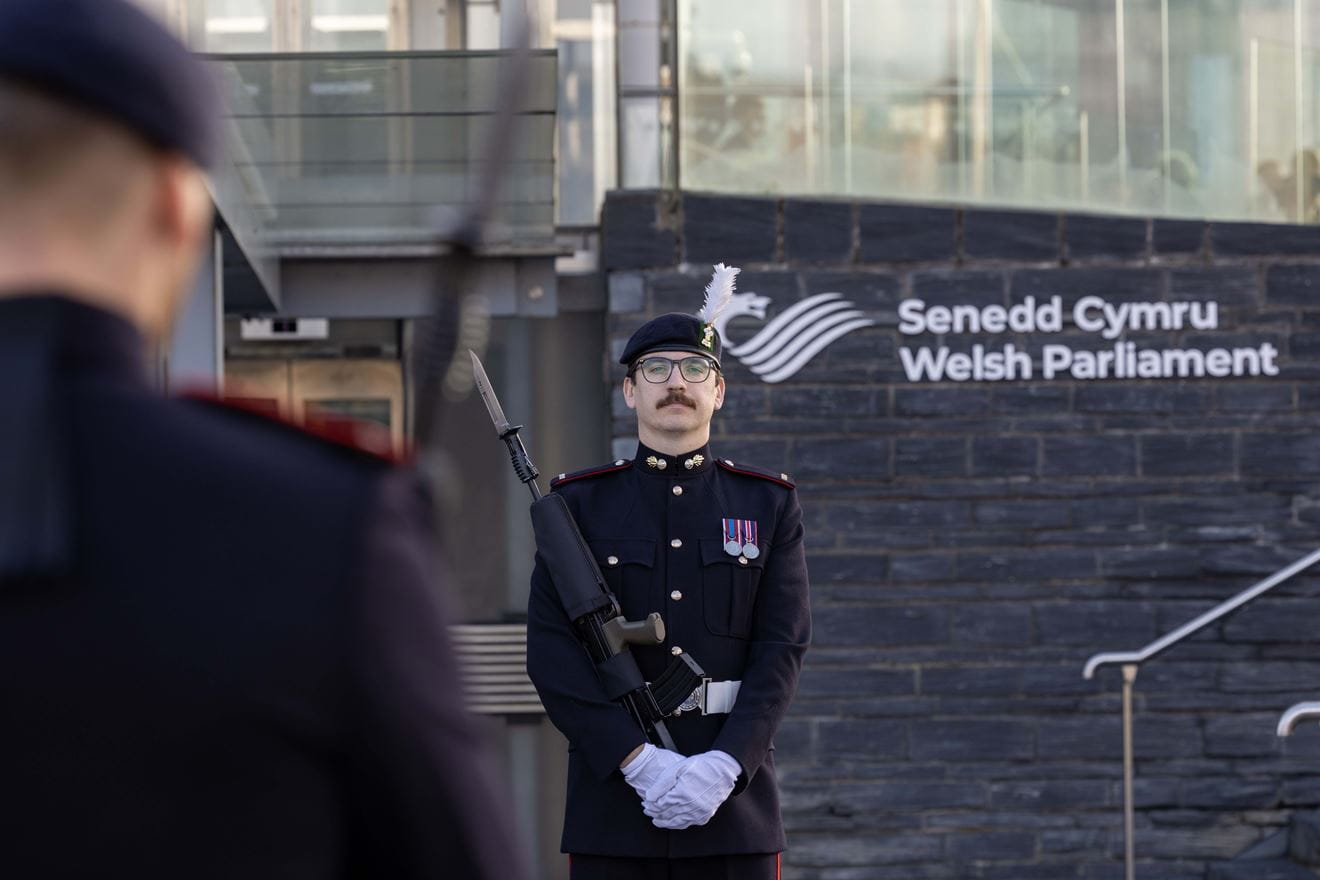 Soldier stood at ease