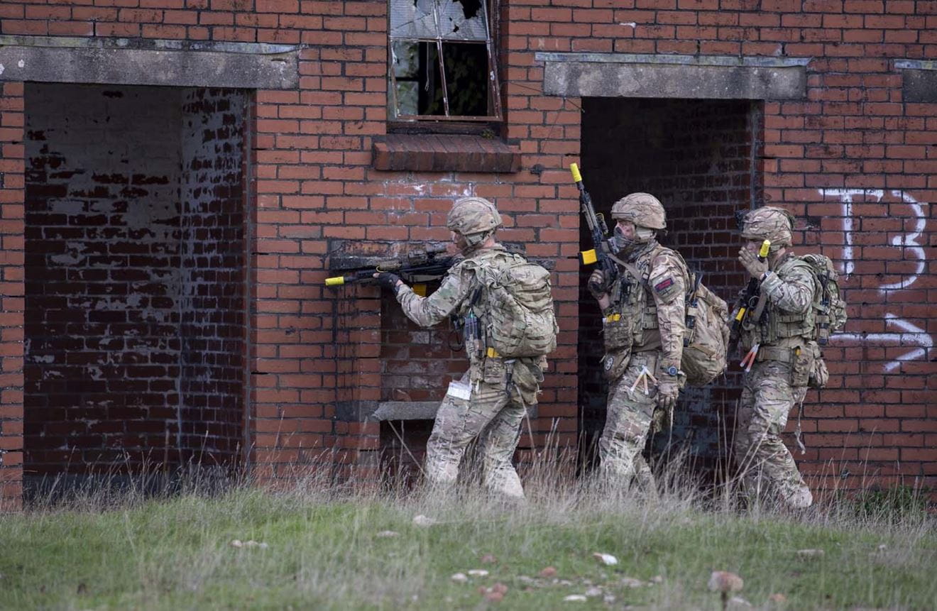 Royal Marines Reservists took part in Exercise Campbell Hardy to strengthen their operational readiness. Picture: PO Phot Jim Gibson RNR;