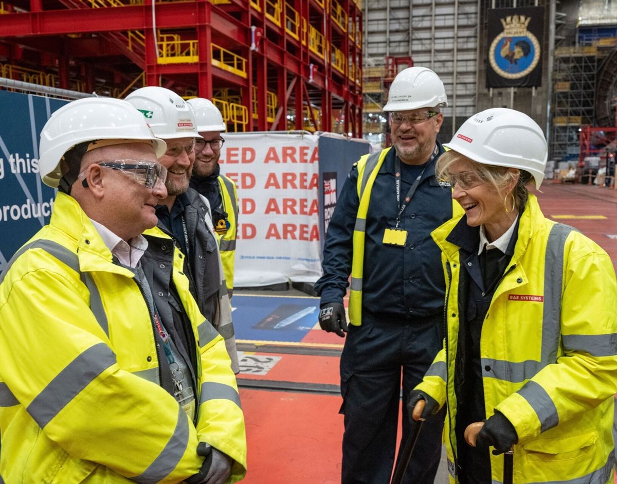 New submarine HMS Achilles welcomes her Sponsor for first time