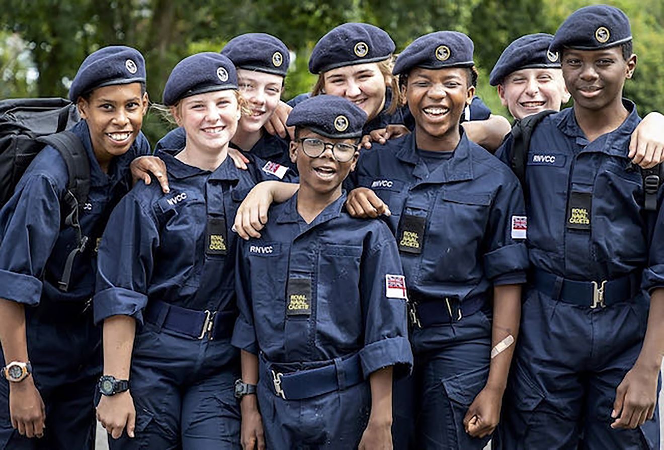 Cadets from the VCC pictured prior to the pandemic
