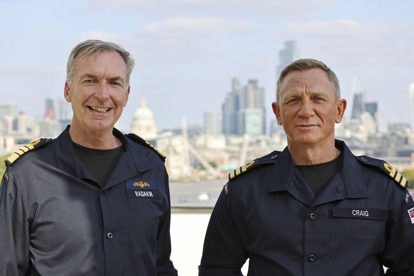 Actor Daniel Craig has been made an honorary Commander in the Royal Navy. Picture: LPhot Lee Blease