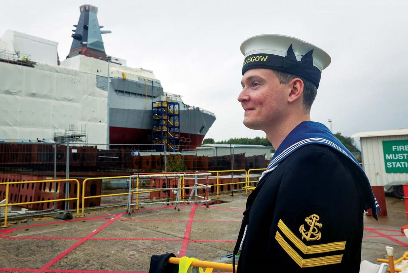First Sailors with HMS Glasgow