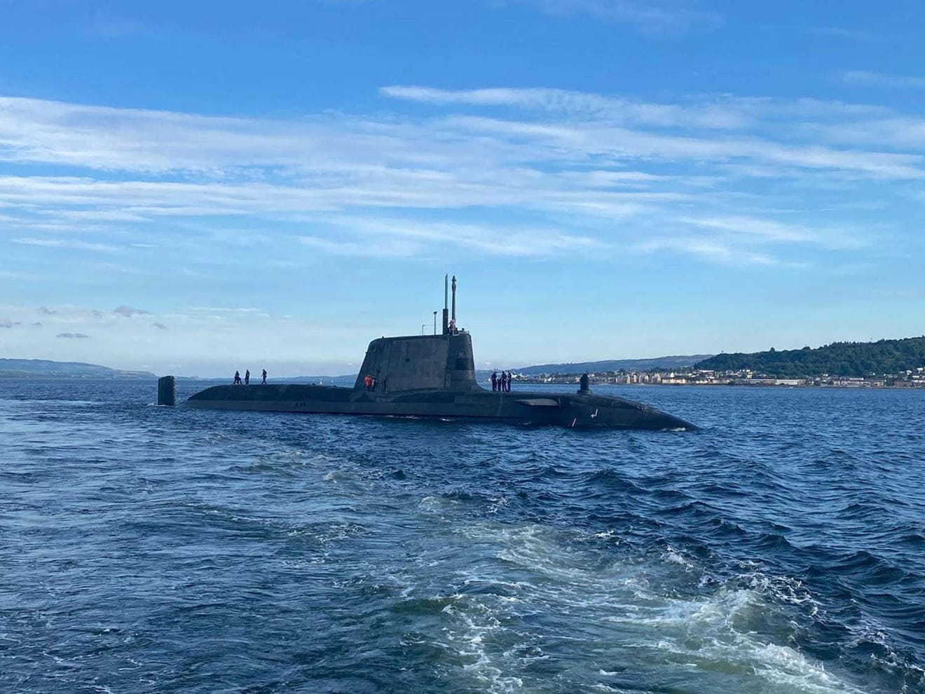 HMS Anson, the fifth of the Royal Navy’s Astute-class boats, conducted trials off the east coast of the United States