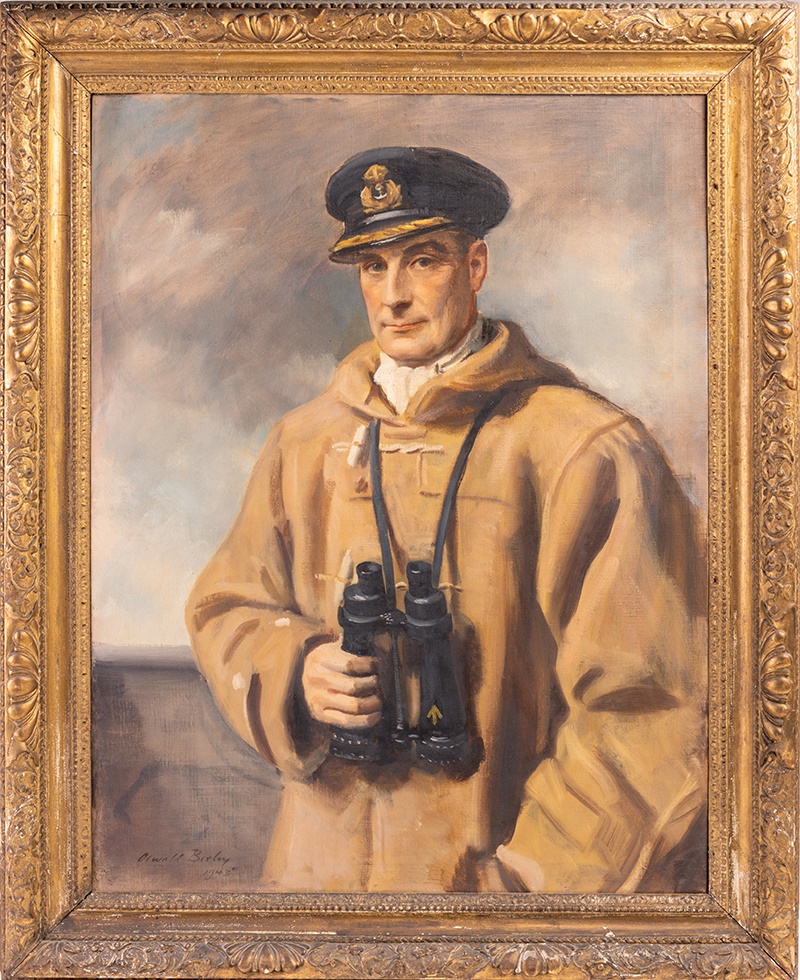 The portrait of Captain Ralph Kerr being auctioned The portrait of Captain Ralph Kerr being auctioned
