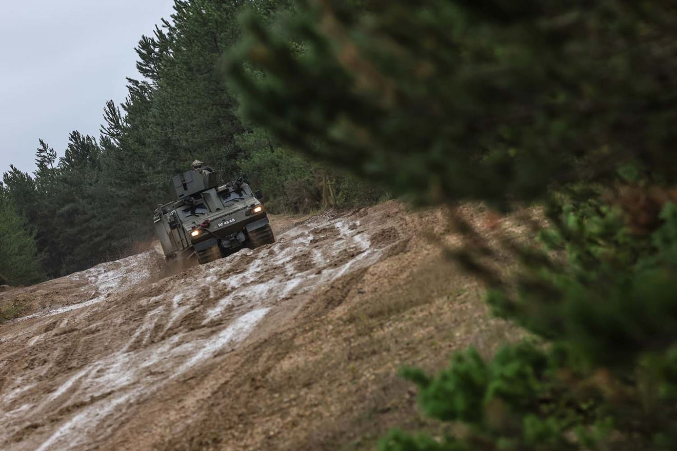 Reservists were put through their paces with Viking vehicles